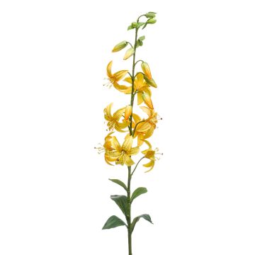 Umělá tygrovaná lilie KAZUKO, žlutá, 95cm, Ø7,5cm