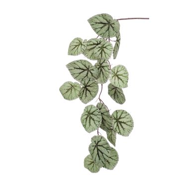 Umělá listová begonie MEIRA, zeleno-šedá, 110cm