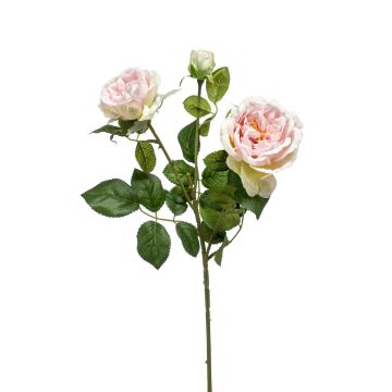 Umělá květinová růžová ratolest CALISTA, růžová, 60cm, Ø9cm