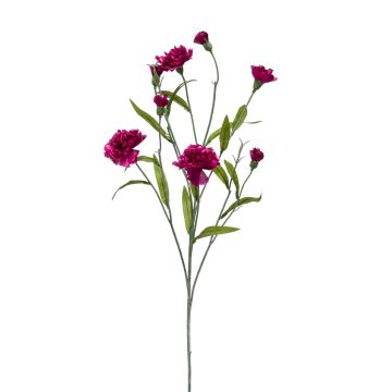 Umělý květinový karafiát KANO, fialový, 70cm