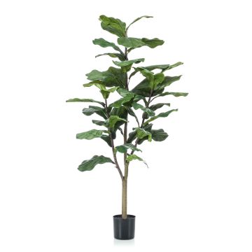 Umělá Ficus Lyrata EUSEBI, umělá stonka, zelená, 120 cm