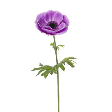 Umělá květinová sasanka ANJALA, fialová, 40cm, Ø11cm