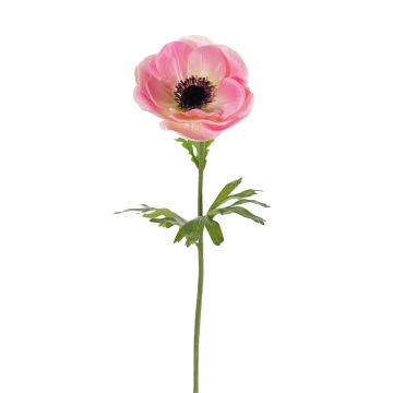 Umělá květinová sasanka ANJALA, růžová, 40cm, Ø11cm