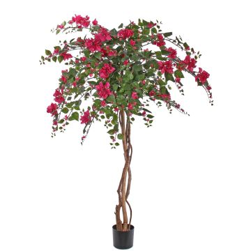 Umělá bugenvilea lysá OFRA, skutečné kmeny, květiny, pro interiér i exteriér, růžová, 180cm