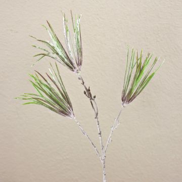 Umělá borovicová větev PEER, zmrzlá, zeleno-šedá, 50cm