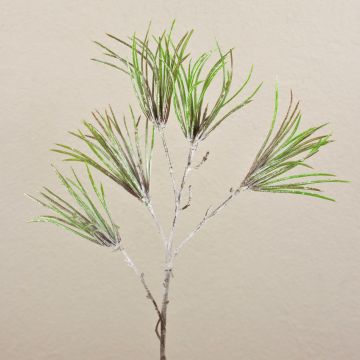Umělá borovicová větev PEER, zmrzlá, zeleno-šedá, 80cm