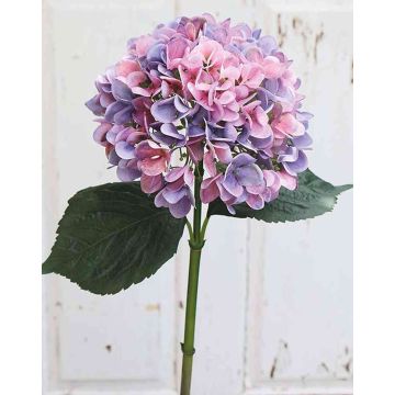 Umělá hortenzie THABEA, růžovo-fialová, 65cm, Ø22cm