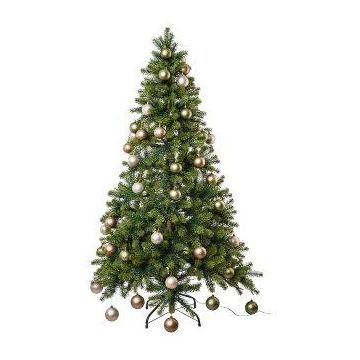 Umělá jedle APALMO, LED diody, zeleno-krémová, 150cm