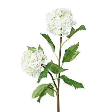 Dekorativní větev sněhová koule SNALMO, bílá, 50cm