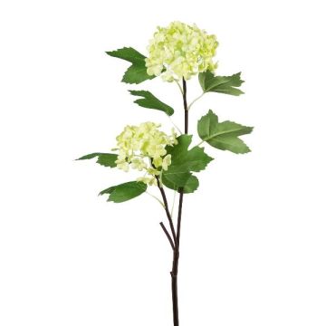 Dekorativní větvička sněhová koule SNALMO, světle zelená, 50cm
