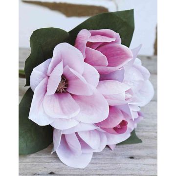 Umělá kytice magnólií KAYLE, růžovo-růžová, 30cm, Ø25cm