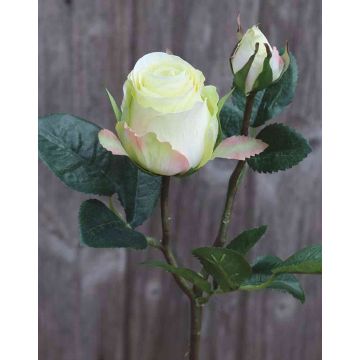 Umělá růže RENESMEE, žlutozelená, 45cm, Ø6cm