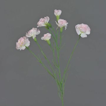 Umělá větvička karafiátu PIARA, světle růžová, 60cm, Ø2-5cm