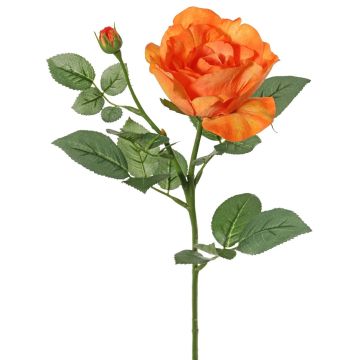 Umělá růže WAIOLA, oranžová, 65cm, Ø11cm