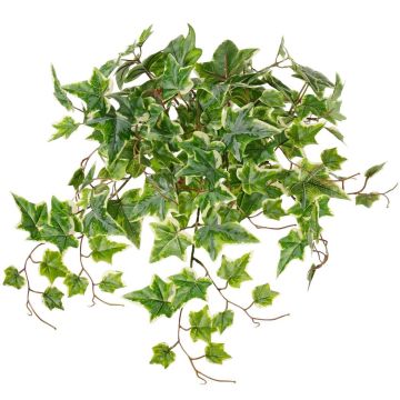 Umělý břečťan závěsný BESSIE na tyči, Eco Collection, zelenobílý, 55cm