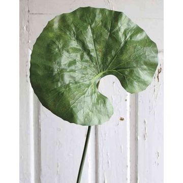 Umělý list vodní růže ZEREENA, zelený, 70cm