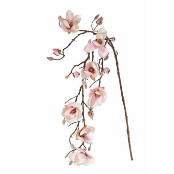 Textilní květina magnólie KOSMAS, růžovo-bílá, 115cm, Ø8cm