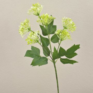 Plastová kalina YAMUNA, krémově bílá, 45cm, Ø7cm