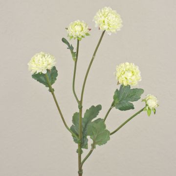 Umělá chryzantéma RYON, bílá, 70cm, Ø3-5cm