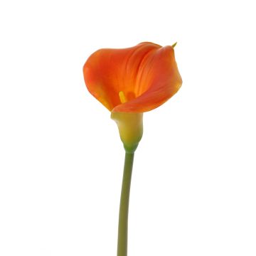 Umělá calla MIRAC, oranžová, 75cm, 13x15cm