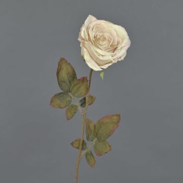 Umělá růže NAJMA, krémová, 65cm, Ø11cm