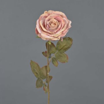 Umělá růže NAJMA, starorůžová, 65cm, Ø11cm
