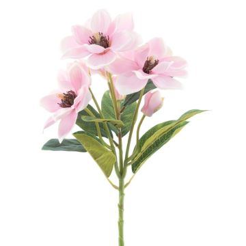 Umělá větev magnólie DANSA, růžová, 35cm