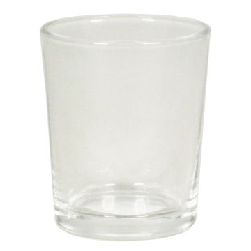 Skleněný držák na čajové svíčky MALI, průhledný, 6,5cm, Ø5,5cm