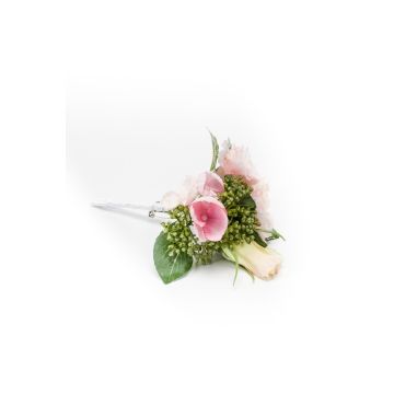 Kytice hortenzie Art Lisianthus EREA, růžová, 15cm