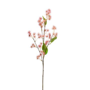 Umělá větev zázračného stromu GROBAS s květinami, růžová, 80cm