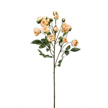 Umělá větvička růže TOSSA, meruňková, 55cm