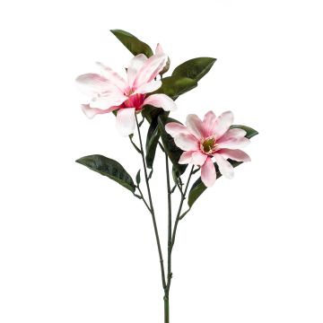 Umělá květinová magnólie BEGUR, růžová, 80cm