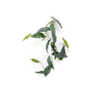 Umělý pstruhový věnec Begonia JOELLE, zeleno-bílý, 120 cm