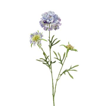 Textilní květina scabiosa MONTIE, fialovomodrá, 75cm