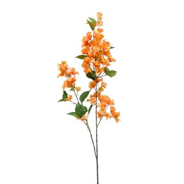 Umělá větev bugenvileje MONELS s květy, oranžová, 115cm