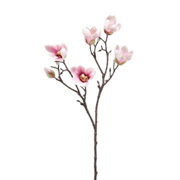 Umělá květinová magnólie ANEU, růžová, 65cm