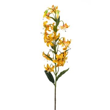 Umělá květinová tygří lilie ARAMAIO, žlutá, 80cm