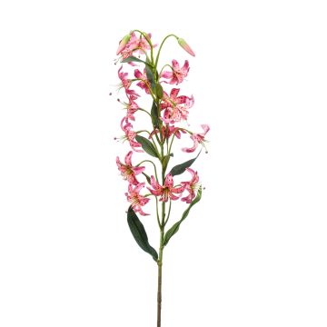 Umělá květinová tygří lilie ARAMAIO, růžová, 80cm