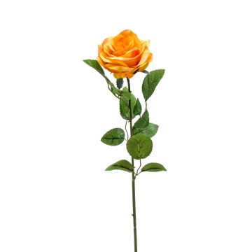 Umělá květina růže PEZOS, žlutooranžová, 60cm, Ø10cm