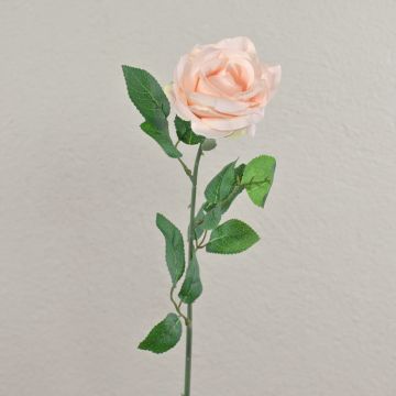 Umělá květina růže PEZOS, světle růžová, 60cm, Ø10cm