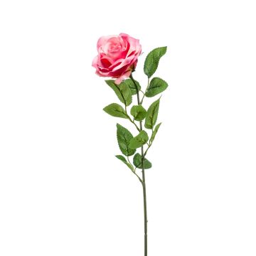 Umělá květina růže PEZOS, růžová, 60cm, Ø10cm