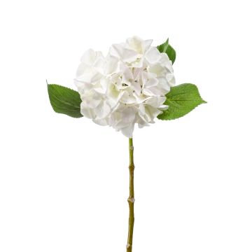 Textilní květina hortenzie AMARILDO, bílá, 45cm