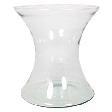 Skleněná váza LIZ OCEAN, čirá, 25cm, Ø23cm
