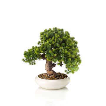 Umělá bonsaj modřín MIRSANDA v bonsajovém květináči, 35cm