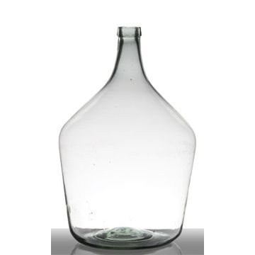 Balónová váza JENSON, recyklované sklo, čirá zelená, 50cm, Ø34cm, 25L