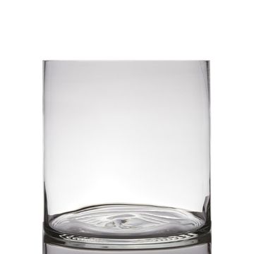 Cylindrická sklenice na svíčku SANSA EARTH, sklo, čiré, 30cm, Ø30cm