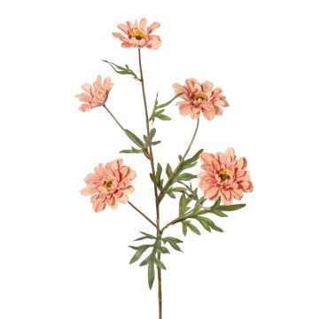 Dekorativní větev chryzantémy PRUDENCE, Eco Collection, tmavě růžová, 75cm, Ø5-6,5cm
