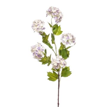 Dekorativní větev sněhová koule KIVAR, světle fialová, 90cm