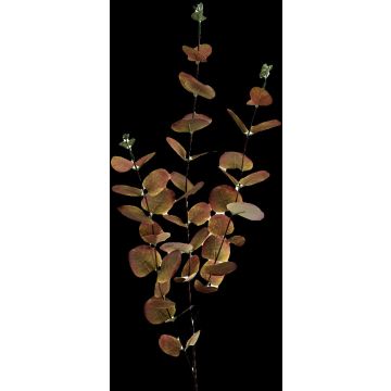 Eukalyptová umělá větev ERINDALS, zeleno-vínově červená, 90cm