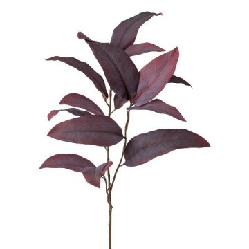 Umělá větev eukalyptu FRULMO, vínově červená, 90cm